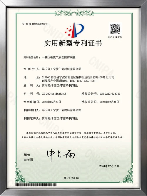 ZL 2024 2 1162537.3 — A Safety Protection Device for Compressed Nitrogen